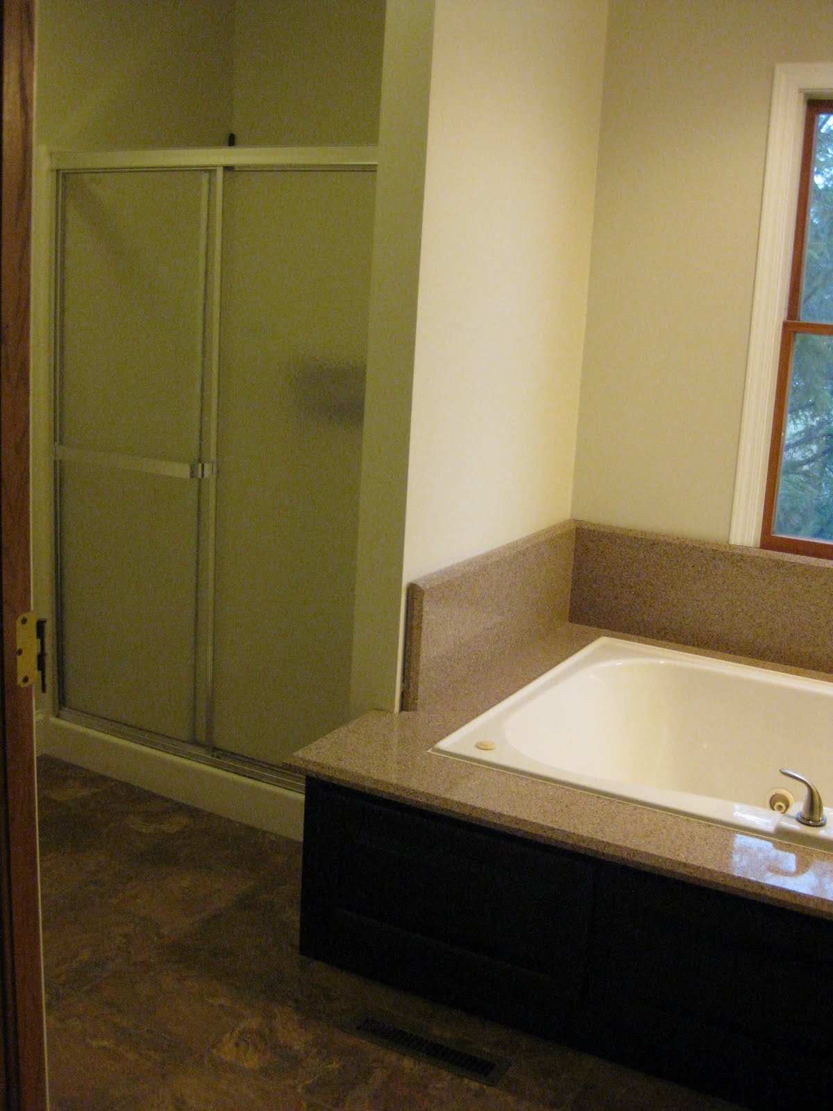 Brushed nickel bathroom faucets Shower Door Trim