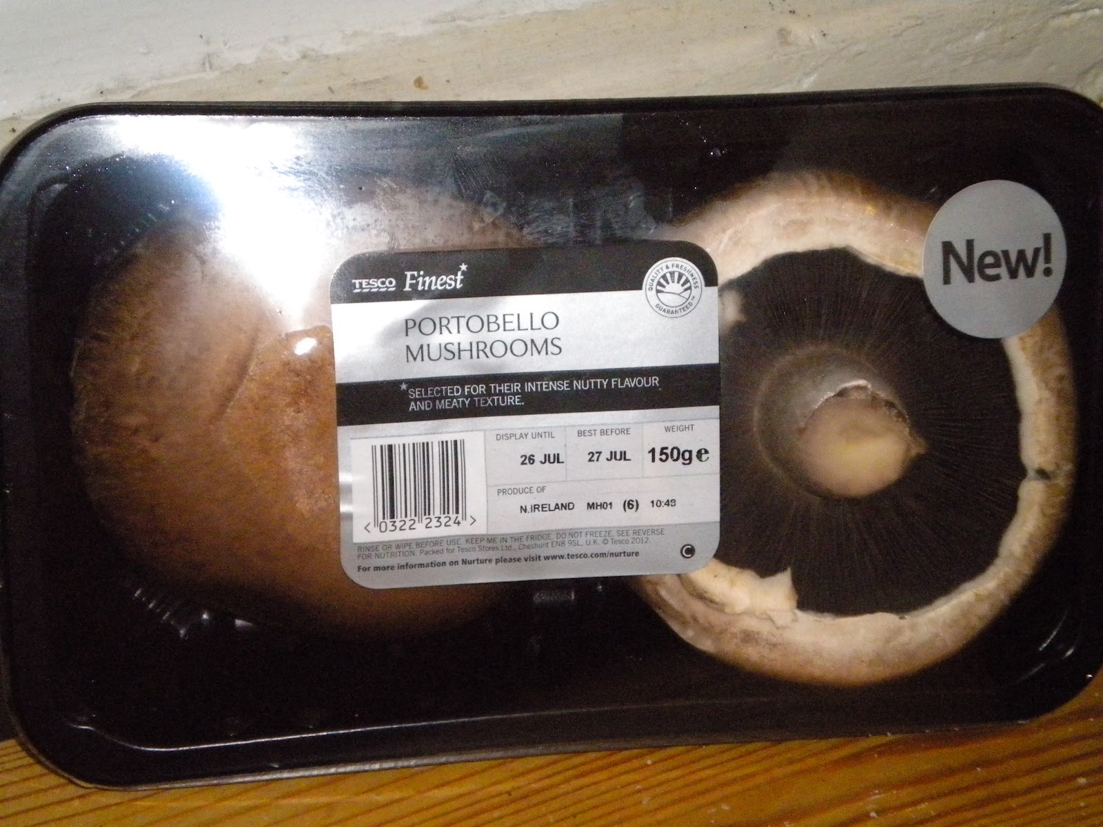 The white rim / Apicius' epigones Portobello mushrooms less than 2