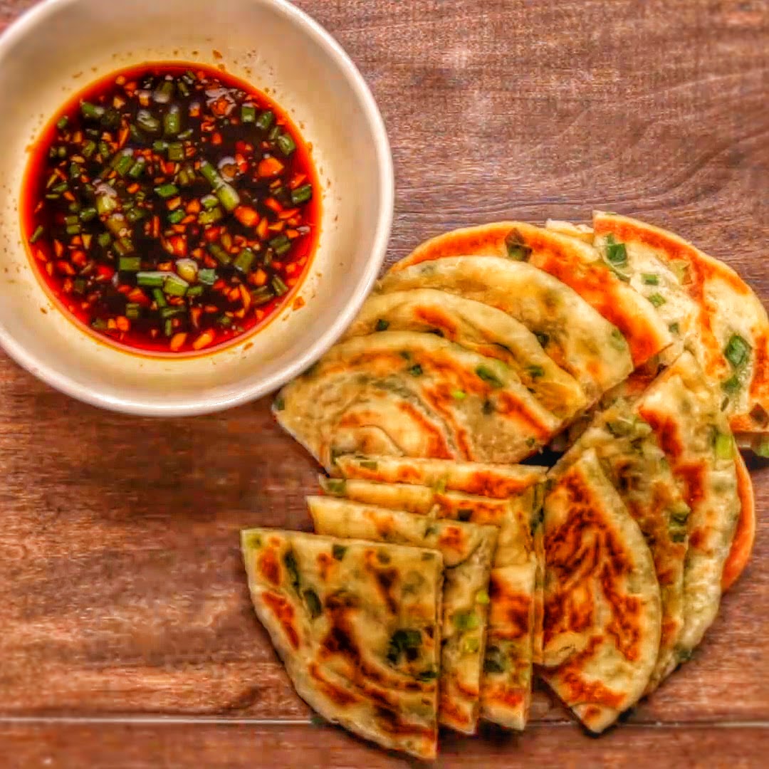 Scallion Pizza Dough Pancakes