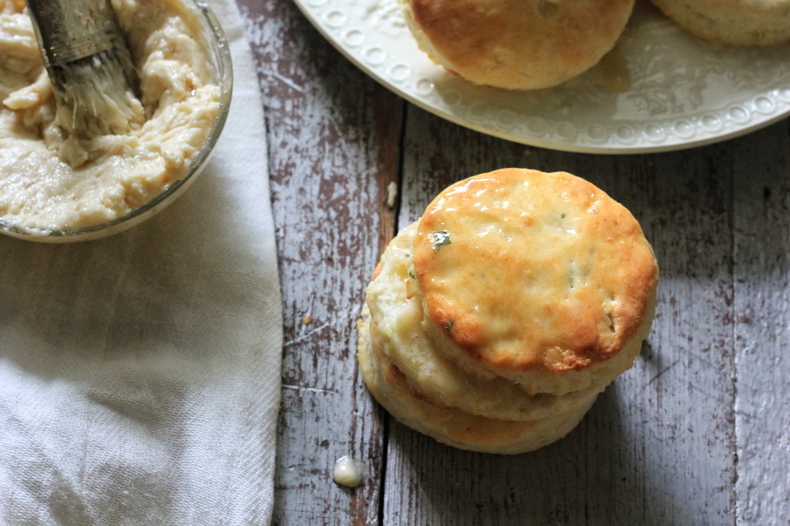 Tarragon Potato Biscuits W/ Honey Bourbon Butter — Southern Soufflé's