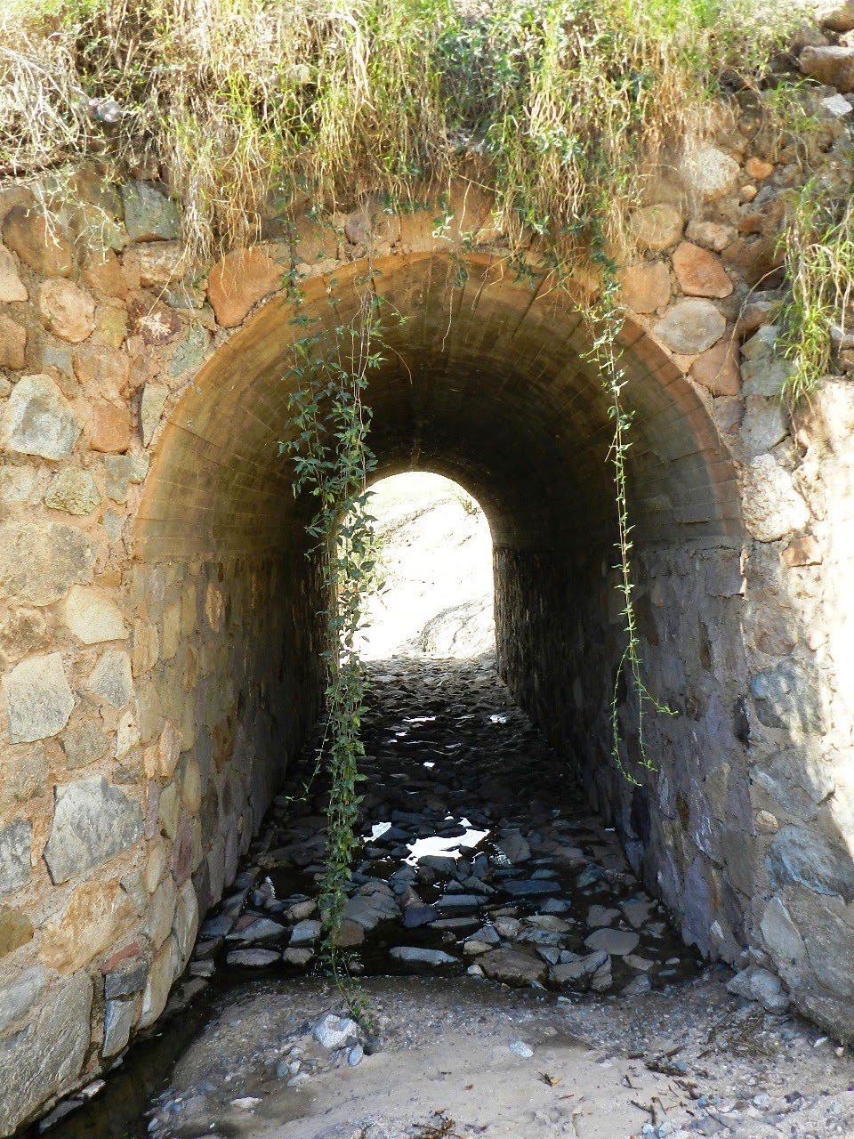 Arco bajo el camino vecinal a Tónichi.