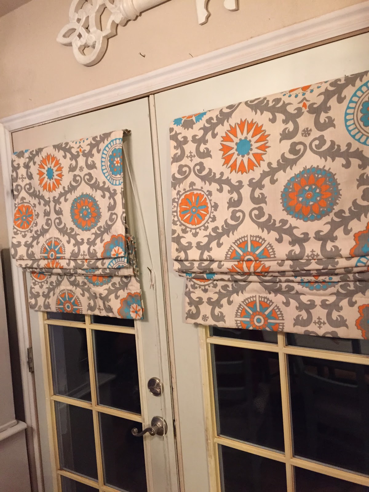 Easy Roman Shade Tutorial Using Old IKEA shade The Style Sisters