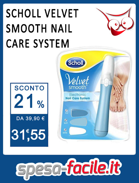 Kit Elettronico Scholl Velvet Smooth Nail Care System