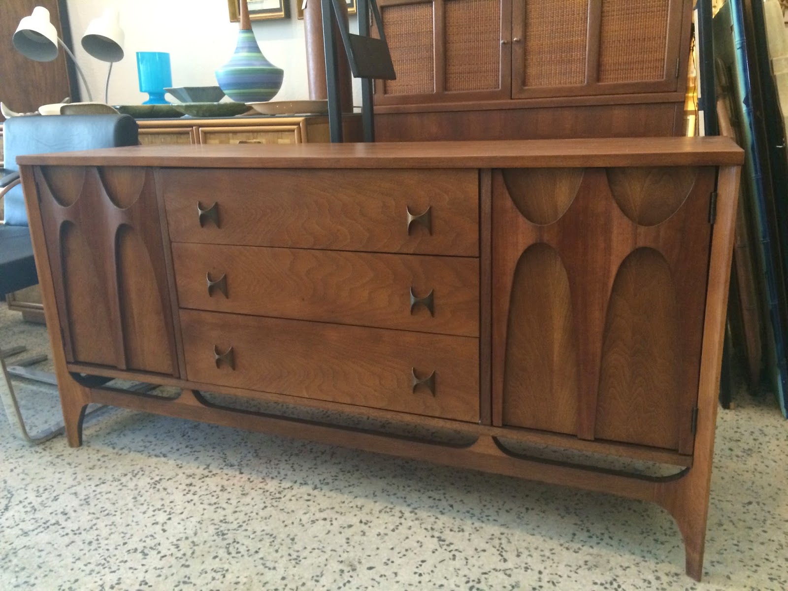 Brasilia Dresser / Credenza by Broyhill Mid Century Modern Furniture