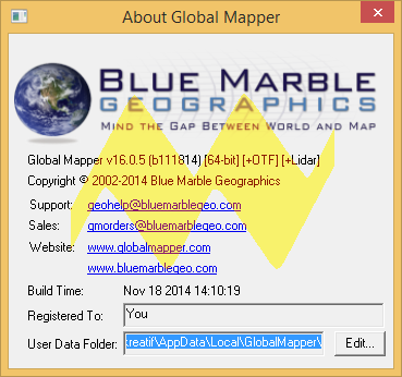Global Mapper 16 Global Mapper 16