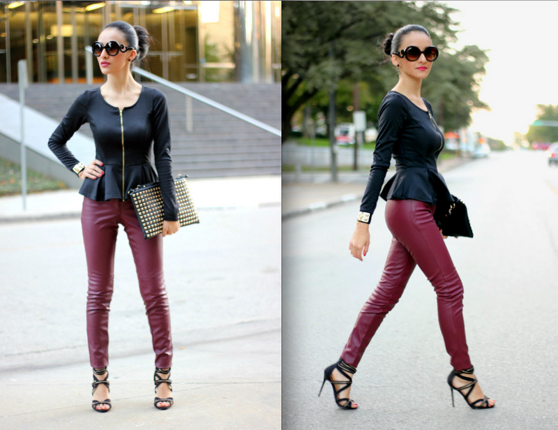 Peplum & Leather + (Grapevine Mills Runway Event pictures)