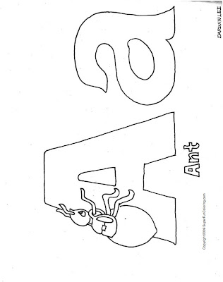 Letter A Coloring Pages For Preschoolers – Colorings.net