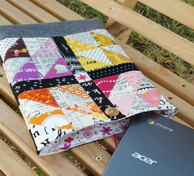 Smoothie Block Laptop Case by Heidi Staples of Fabric Mutt