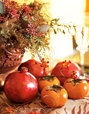 The Autumn Wedding Decorating With Pomegranates Pears And Apples