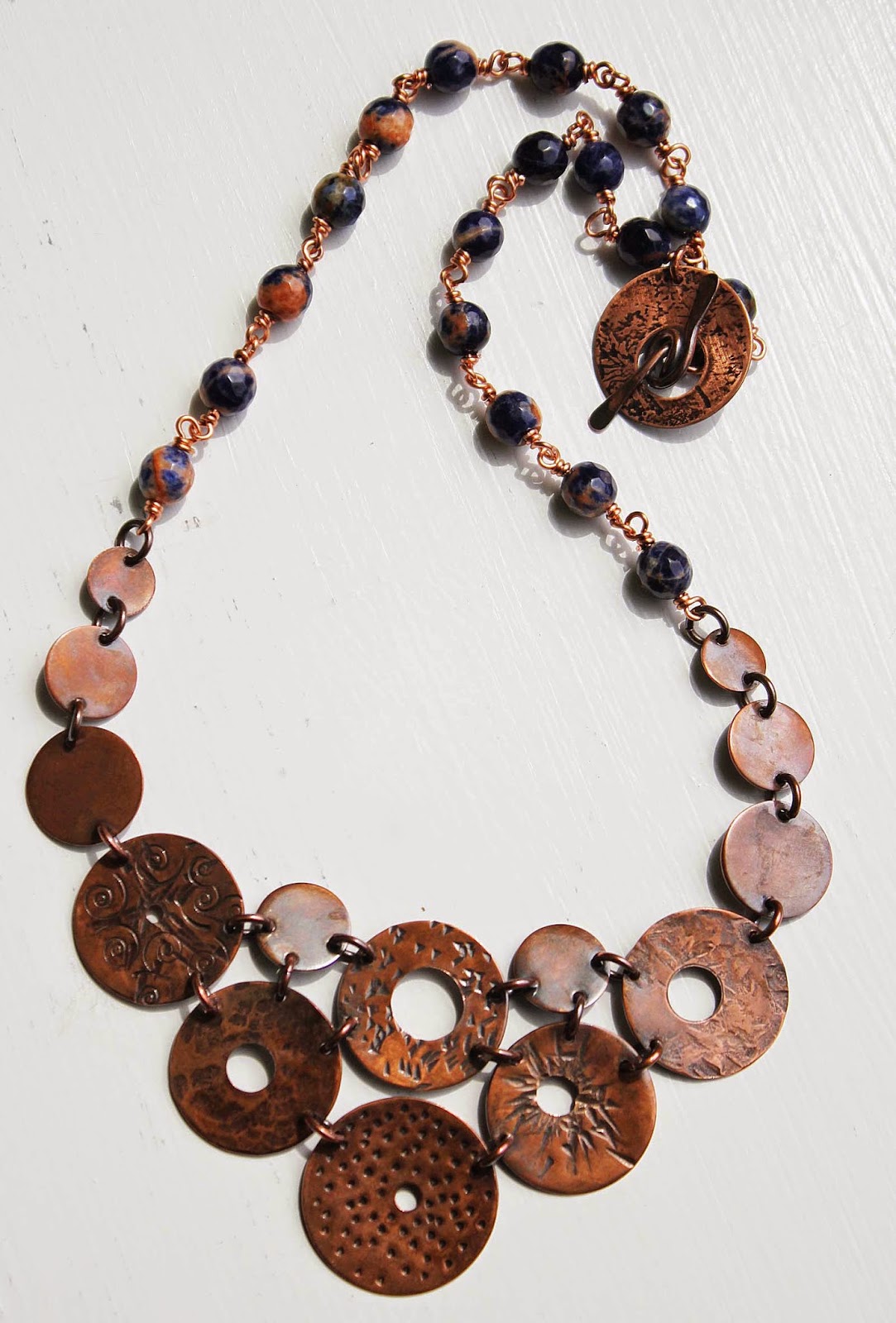 Art Bead Scene Blog Tutorial Tuesday Discs and Washers in a Necklace