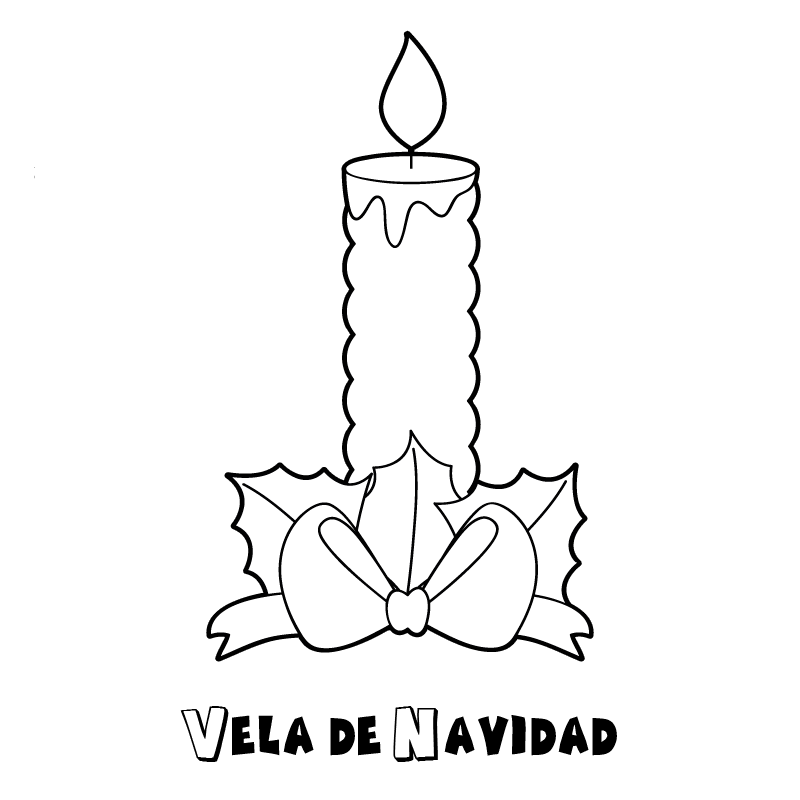 Velas para colorear - Imagui