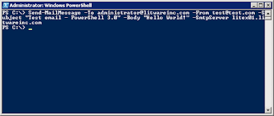 powershell email send