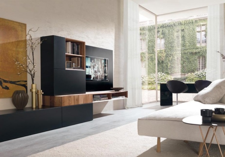 Salas Modernas con Muebles de TV Centro Entretenimiento - Colores en Casa
