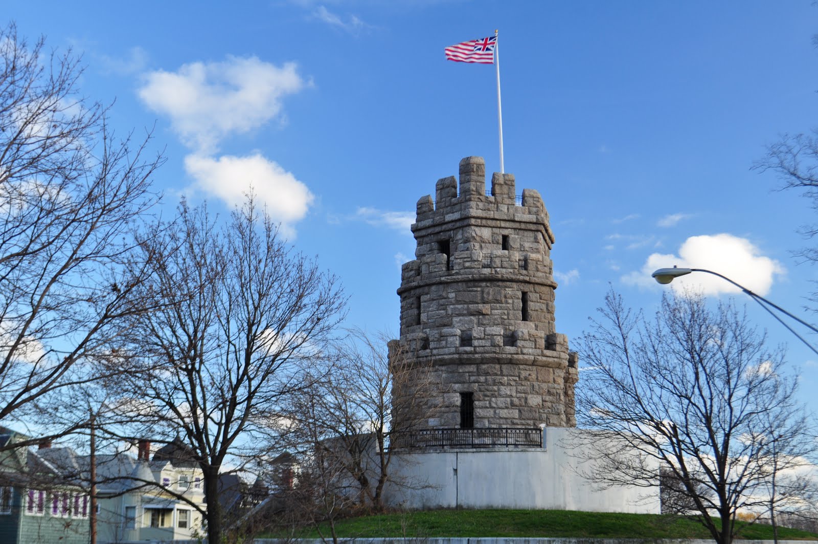 The Reversed View of Massachusetts Prospect Hill Tower, Somerville