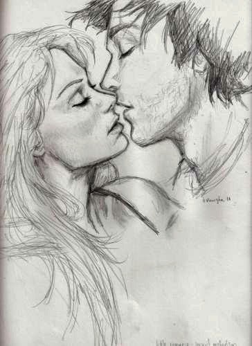 Zizing Pencil Sketches Of Couples And Friends Kiss Zizing Part Iii