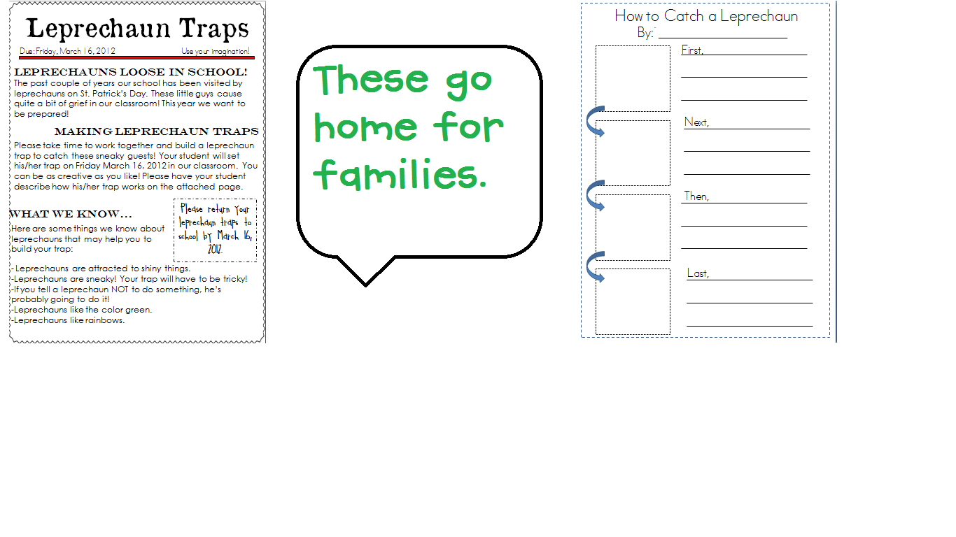 leprechaun letter template