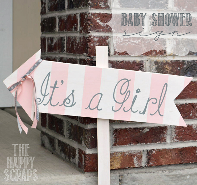 Someday Crafts Baby Shower Sign