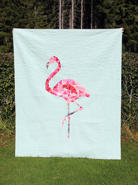 Pink Pony Design The Flamingo Quilt Embroidery pink flamingo design machine embroidery design