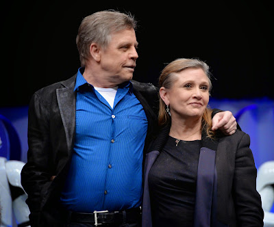 Mark Hamill and Carrie Fisher at the Star Wars Celebration