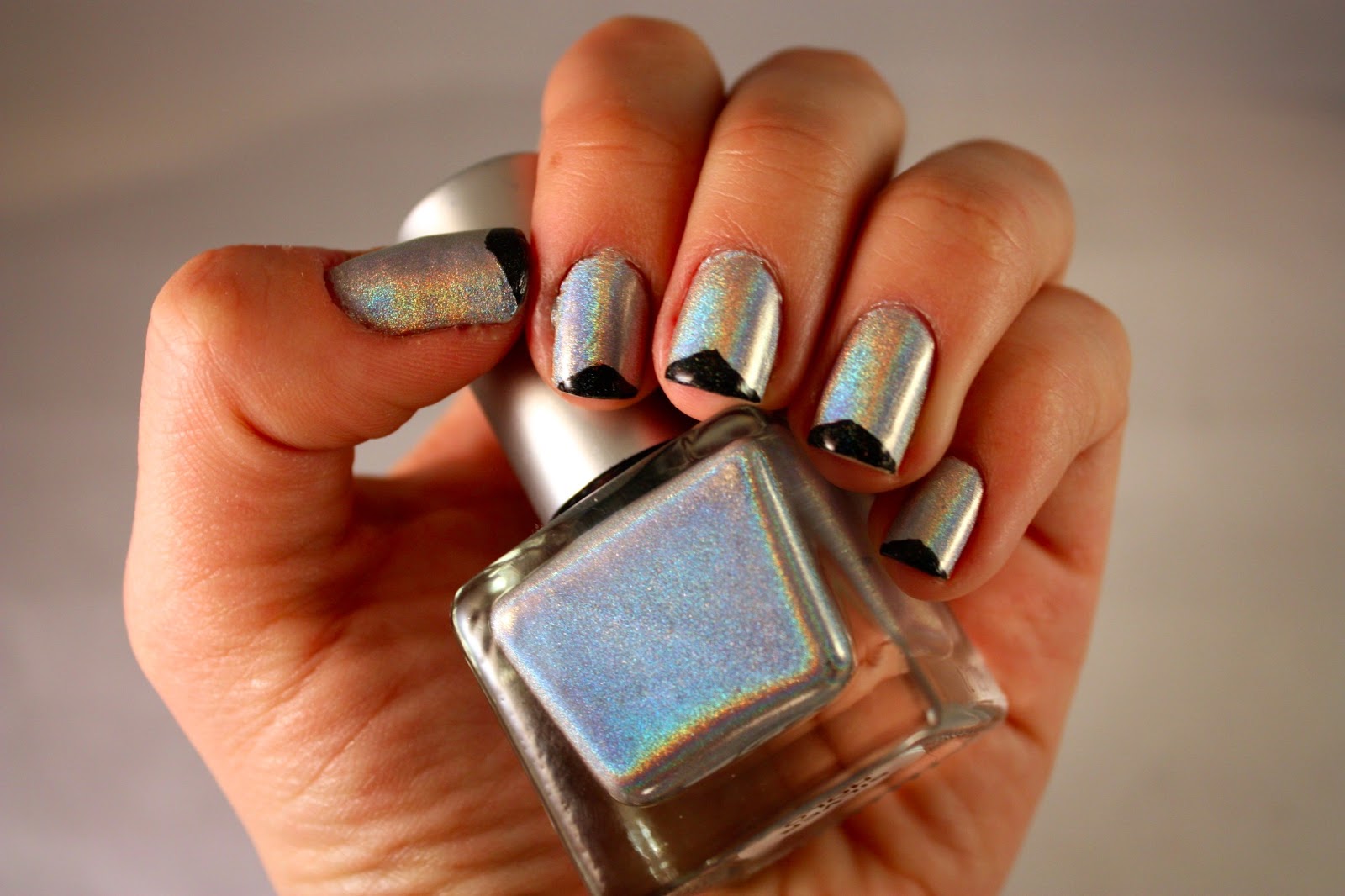 It's because I think too much Holographic Nails With Triangle Tips