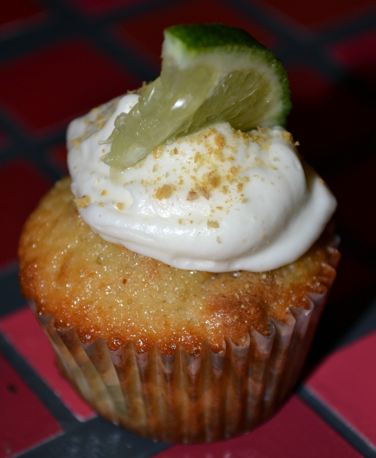 Graham Cupcake with Key Lime Frosting A Food Affair