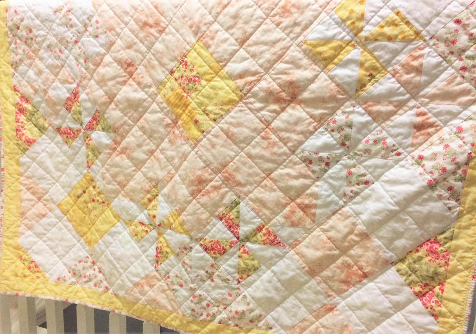Fluffy Puppy Quilt Works Flower Baby Quilt