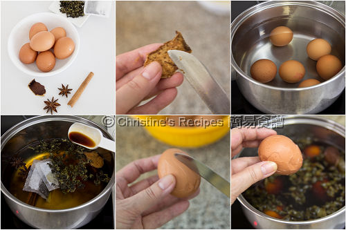 茶葉蛋製作圖 How To Make Tea Eggs