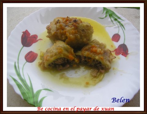 Rollitos De Col Rellenos.
