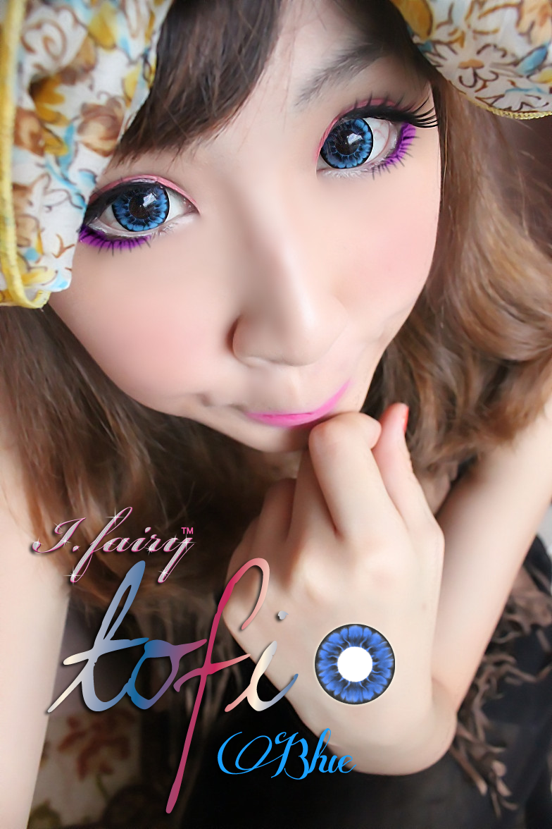 I.Fairy Tofi Blue circle lens