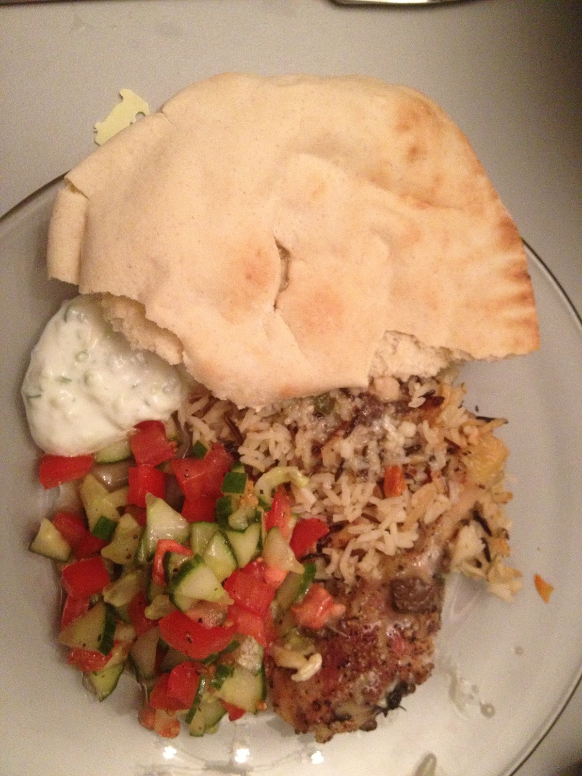 Plated Glory Lebanese Lemon Garlic Chicken Dinner