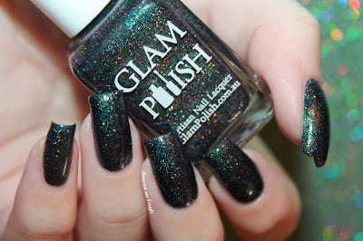 Swatch of the nail polish "Harbour Lights" from Glam Polish  // What's In-die Box