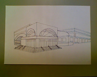 Marisa's Art Blog: Two-Point Perspective Old Building