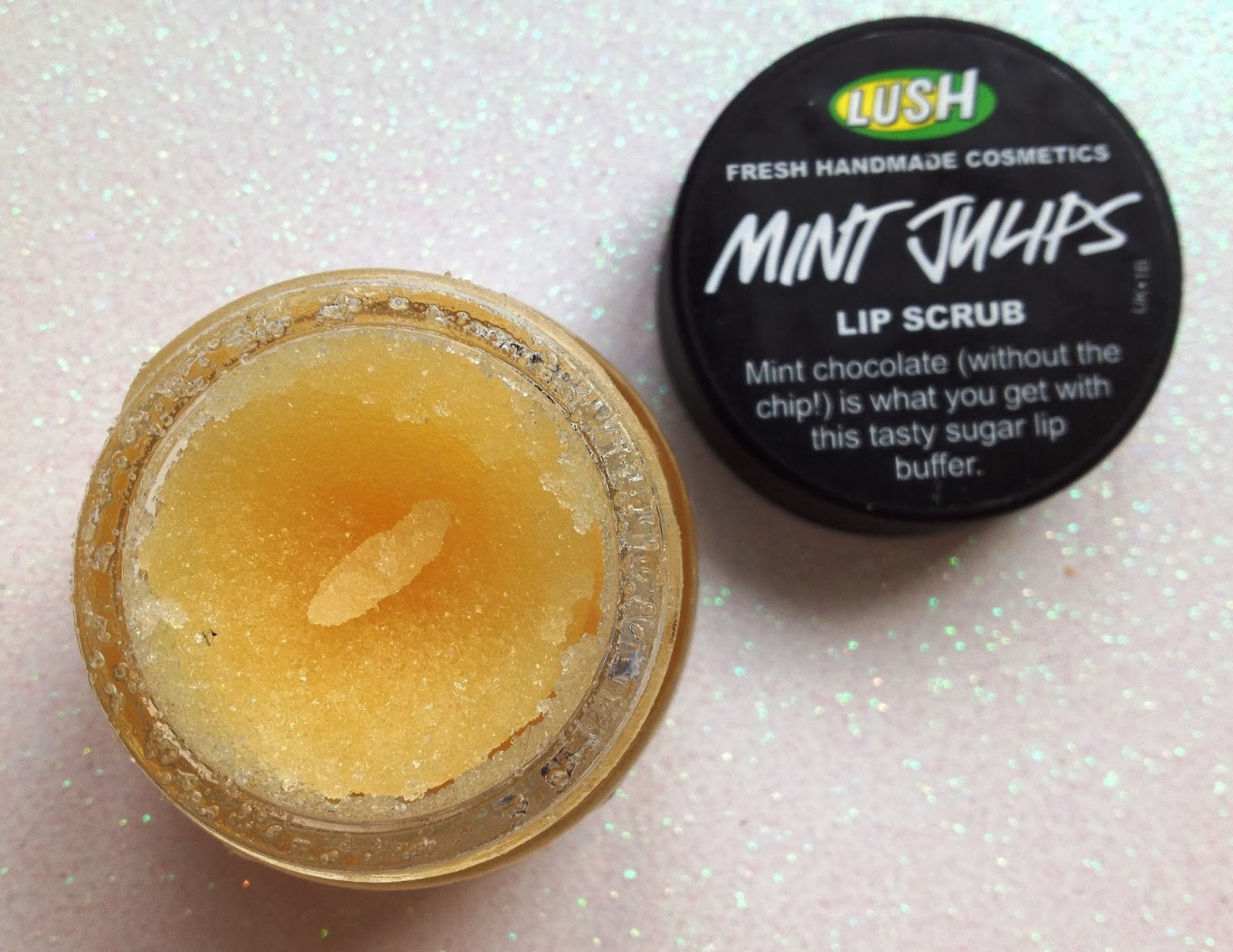 Moonstone & May Therapy for winter lips LUSH 'Mint Julips' lip scrub!