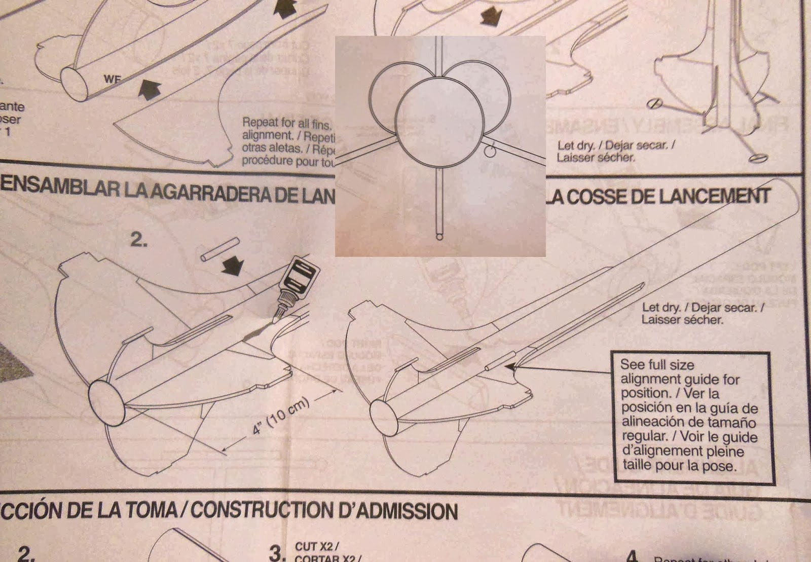Model Rocket Building Estes Xarconian Cruiser Build Part 16, Launch Lug Gluing