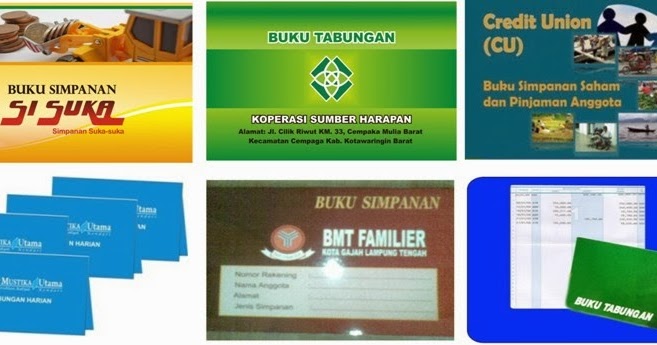 Cetak Buku Tabungan bank bpr,bmt &amp; Koperasi Cetak Buku
