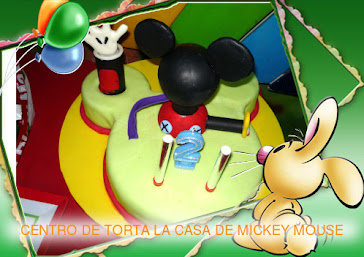 CENTRO DE TORTA CASA DE MICKEY MOUSE