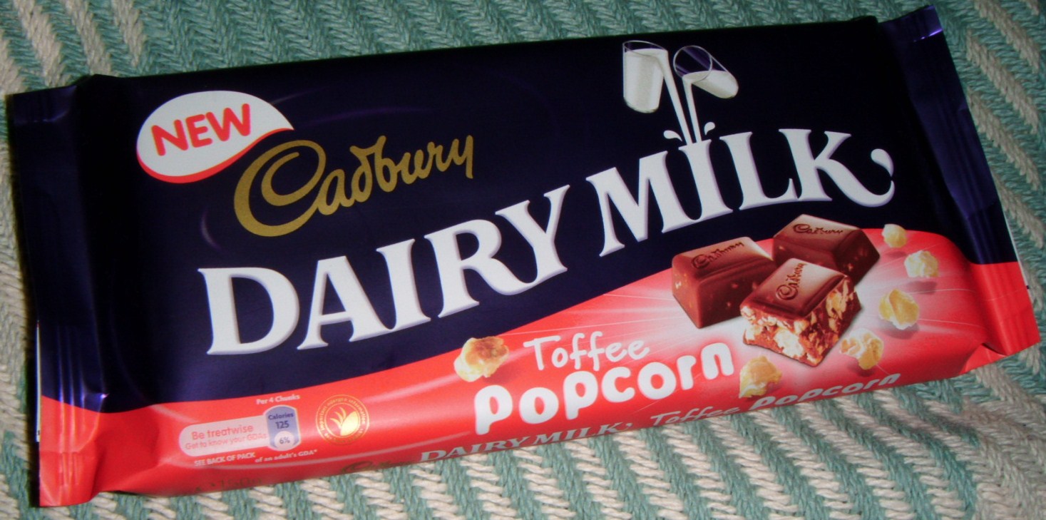 FOODSTUFF FINDS Cadbury Dairy Milk Toffee Popcorn [By Cinabar]