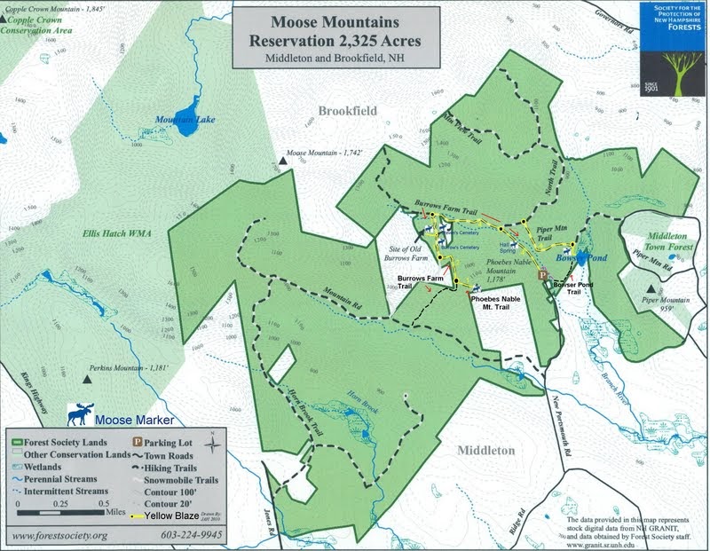 Moose Mountains Reservation Middleton, NH (SPNHF) Most Current MMR