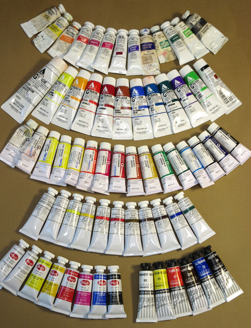 Gurney Journey Gouache Ingredients Info from Manufacturers