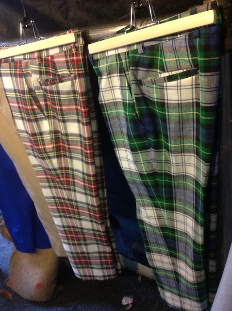 Tartan cropped pants from Crawford and Sons