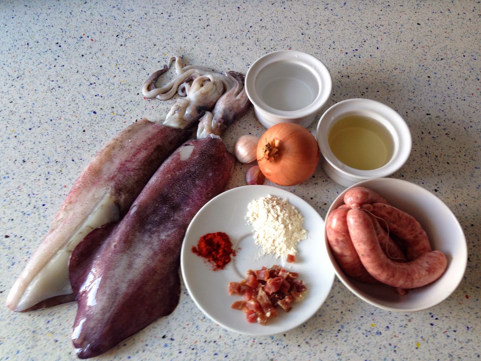 Ingredientes calamares rellenos Ingredientes calamares rellenos