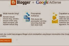 Cara daftar google adsense via blogspot