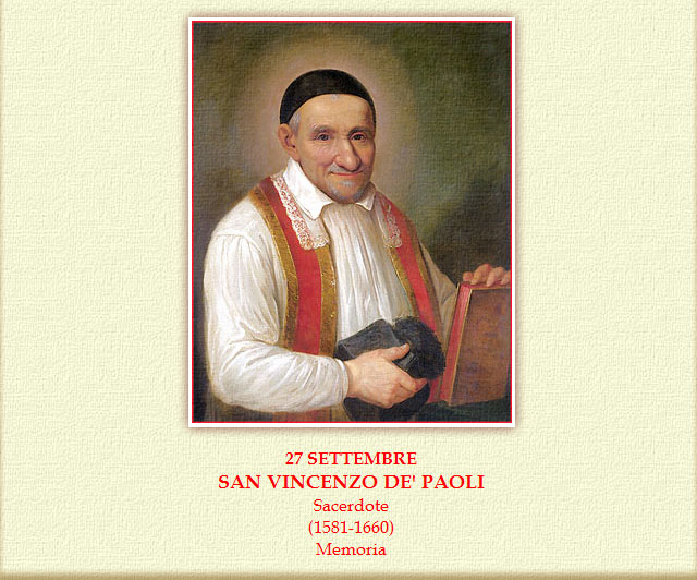 Risultati immagini per 27 sett. San Vincenzo de Paoli