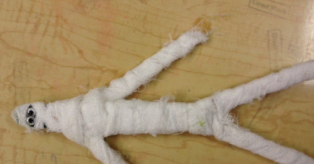 Preschool Crafts for Kids* Halloween Craft Stick Mummy Craft