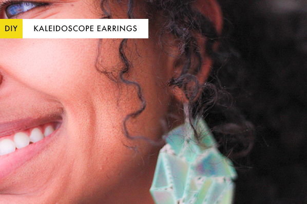 DIY kaleidoscope earrings