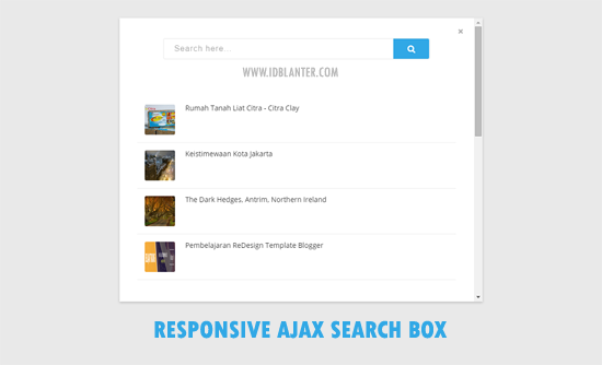 Membuat Responsive Ajax Search Box di Blogger