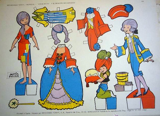 muñecas recortables maria pascual