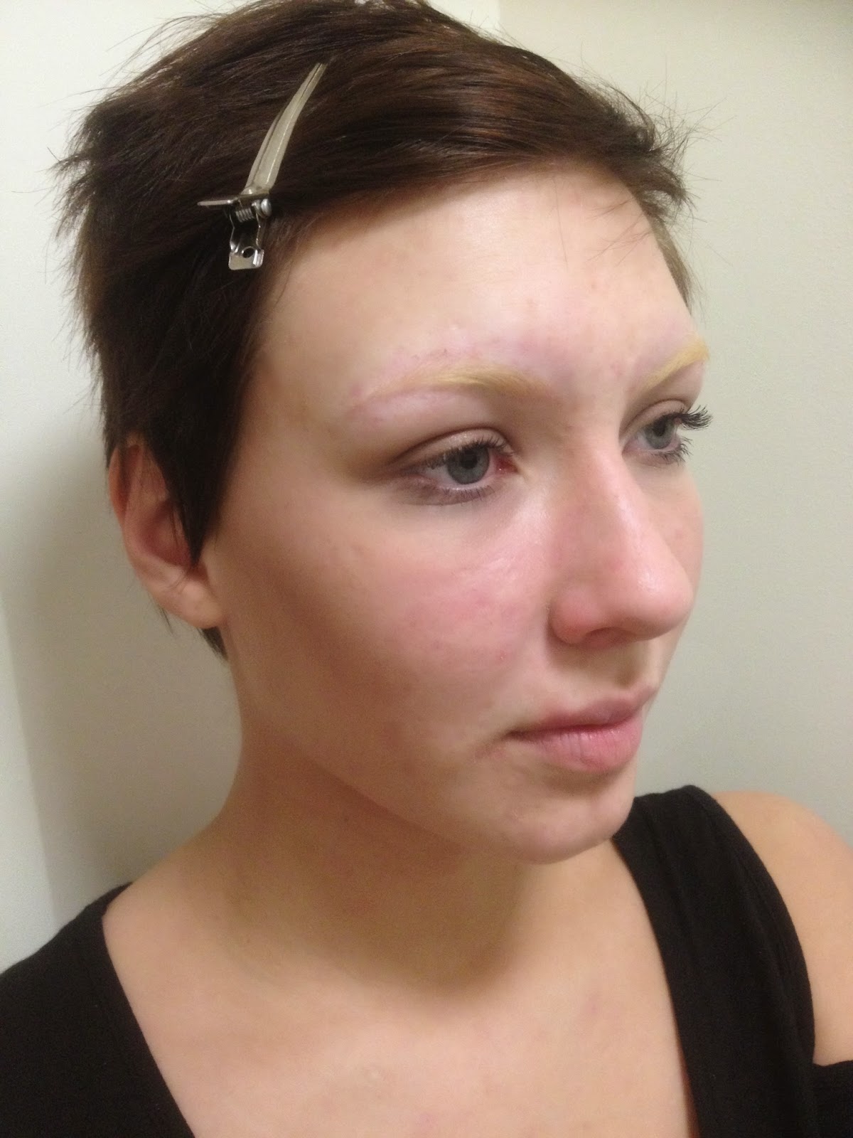 The New Elizabethans Bleaching My Eyebrows For Final Design