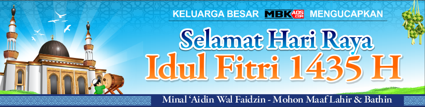 Banner Idul Fitri Corel Paint