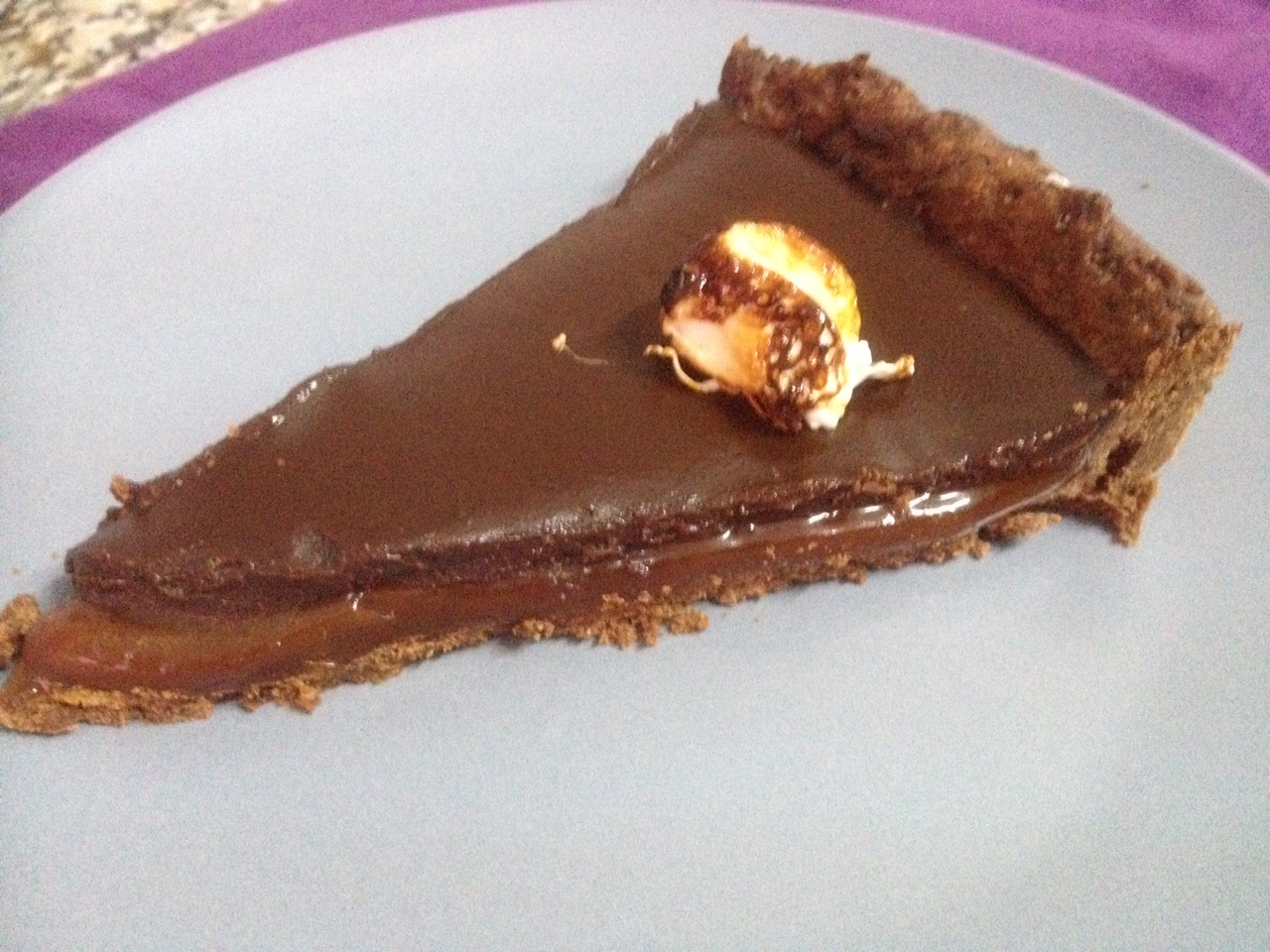 temperado a gosto... Tarte de caramelo e chocolate
